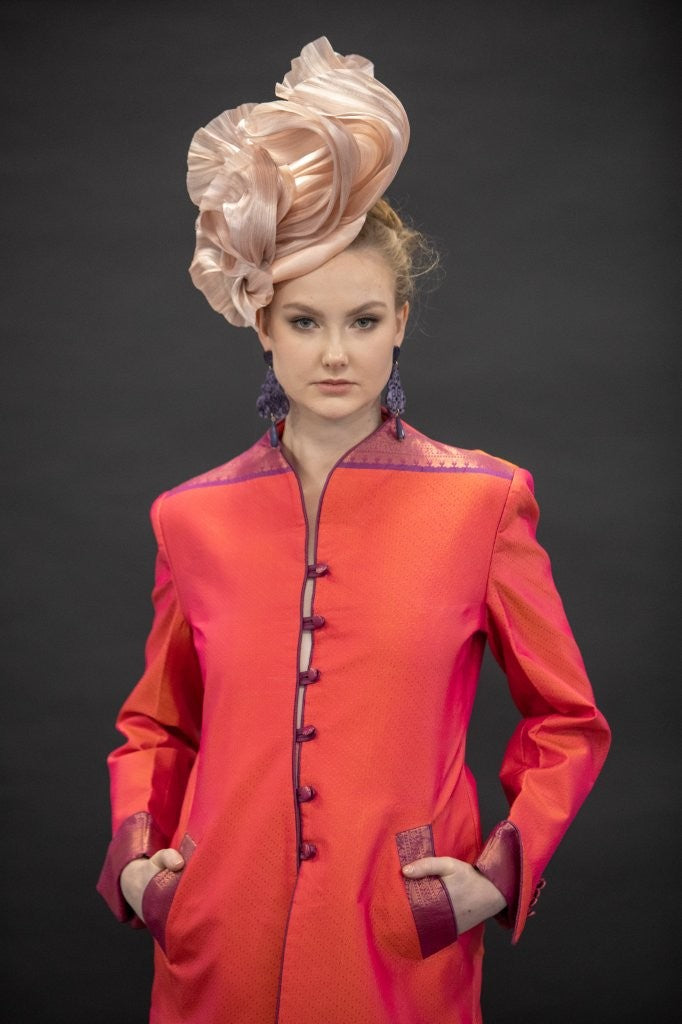 The Maharani Coat in Orange