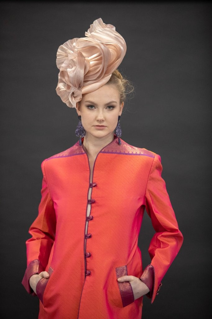 The Maharani Coat in Orange