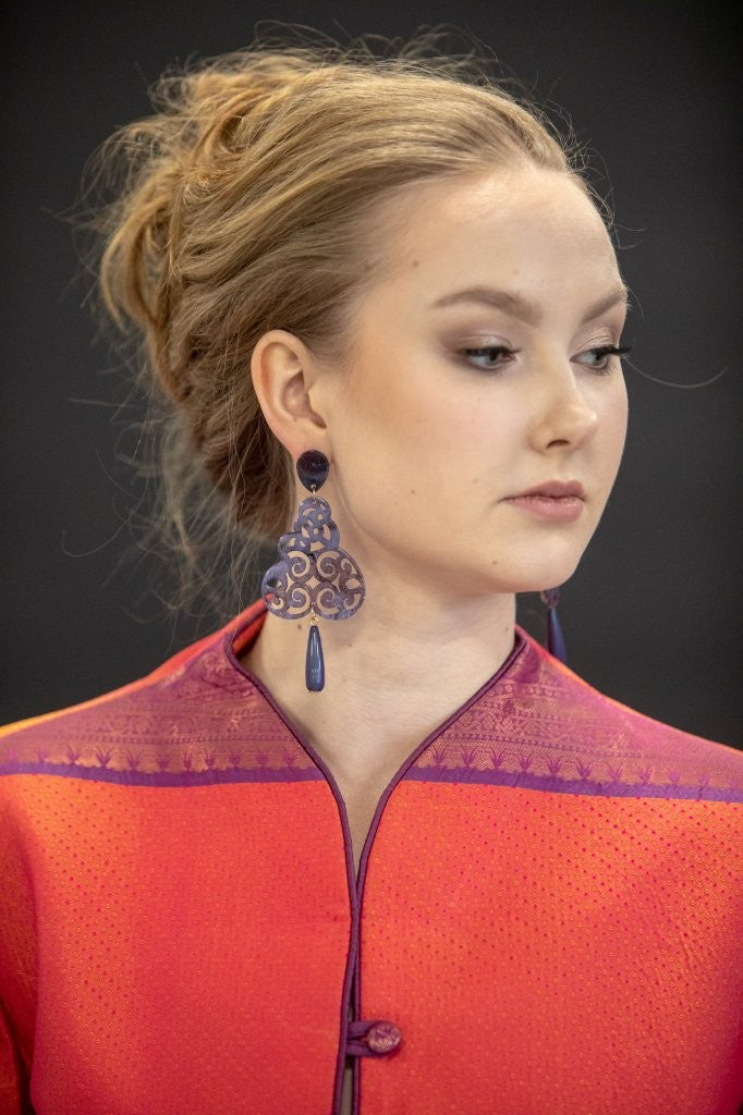 The Maharani Coat in Orange