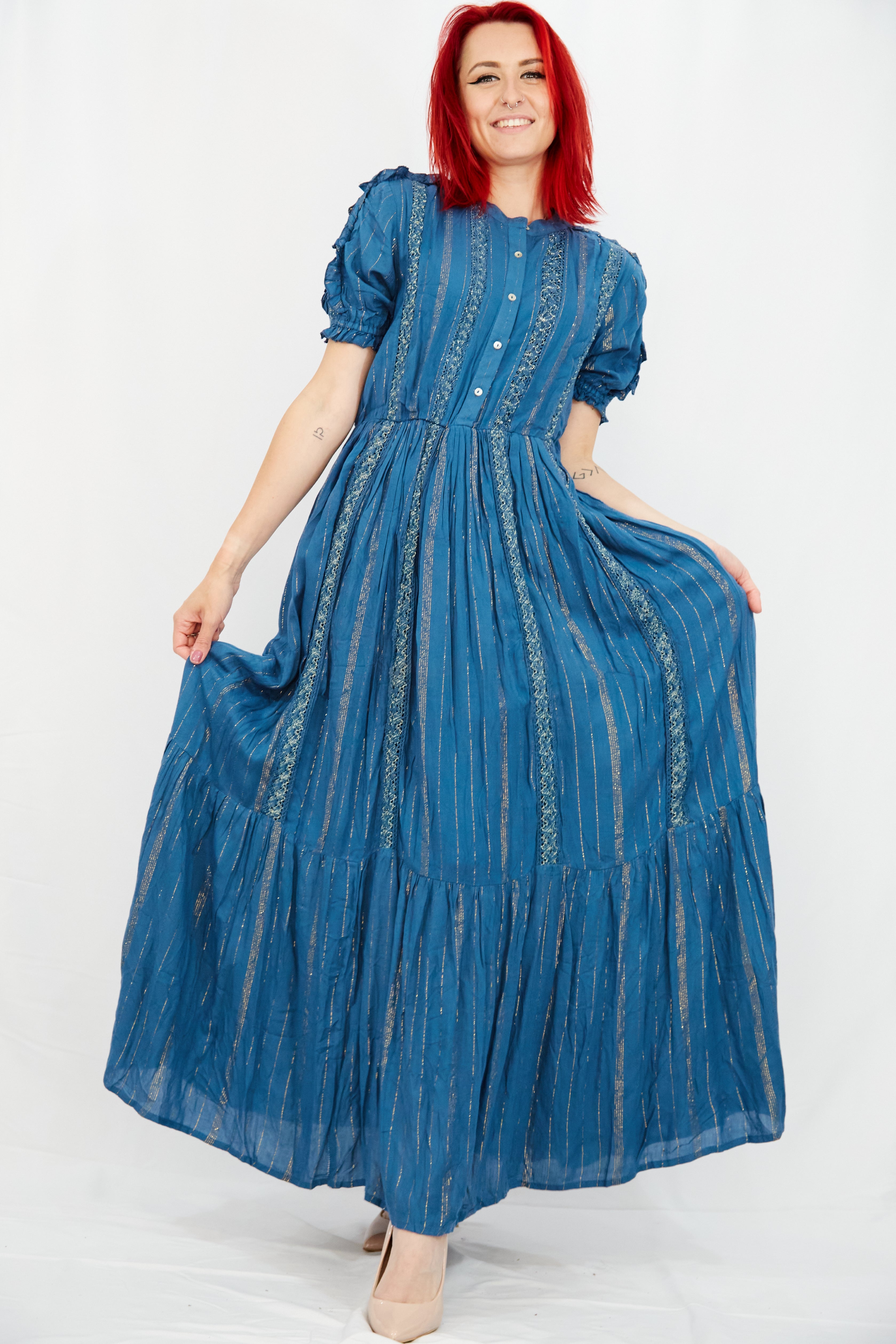 Indian Cotton Summer Dress – Light and Breezy – Vz Collection