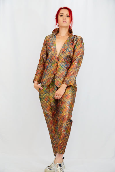 Autumnal Colours in Mandala Print Twin Suit - Vz Collection