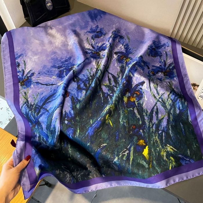 Iris Print Scarf
