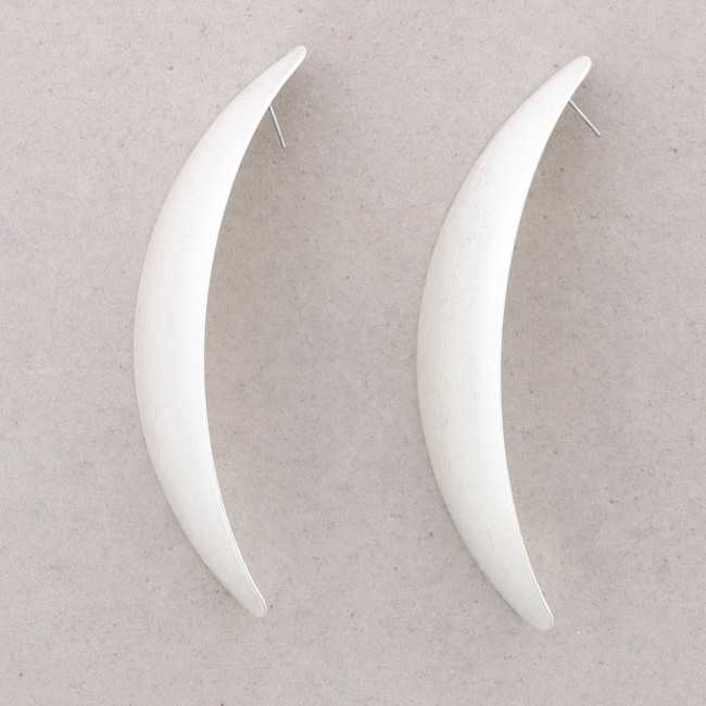 Long Metal Contemporary Shape Earrings
