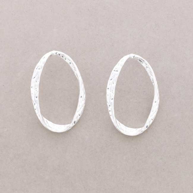 Front Hoop Stud Earrings