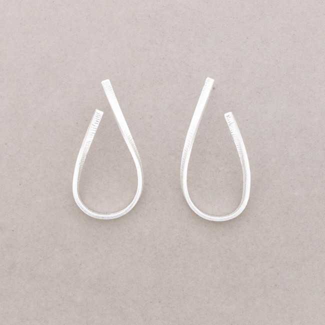 Contemporary Hollow Drop Earrings