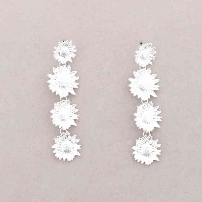 Sunflower Quadruple Earrings