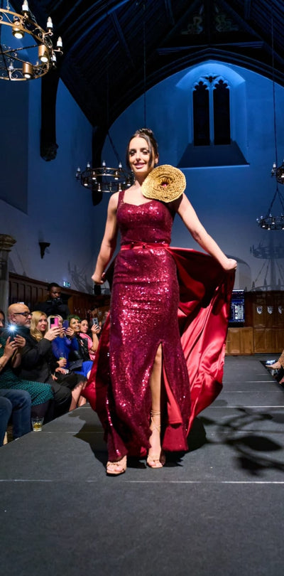 Burgundy Ball Gown - Vz Collection