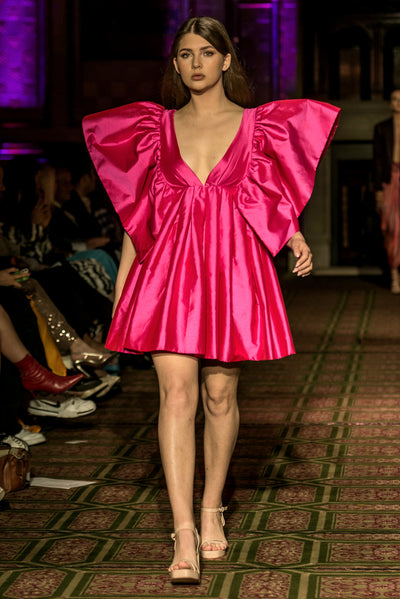 Short Hot Pink Dress - Vz Collection