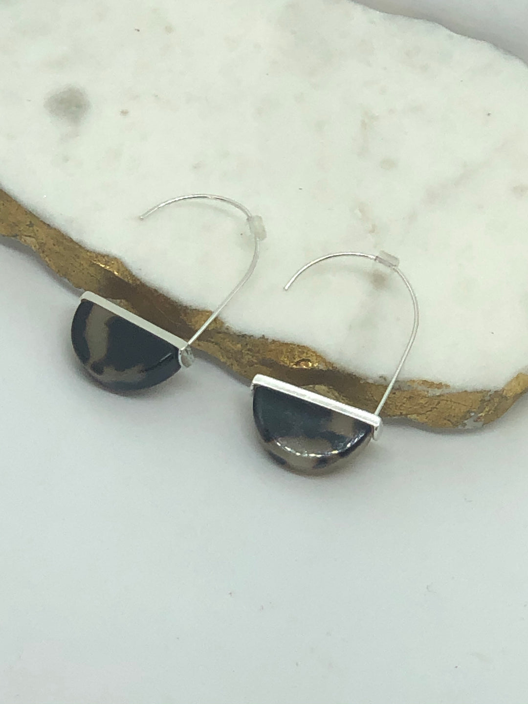 Leopard Print Resin Earring - Vz Collection
