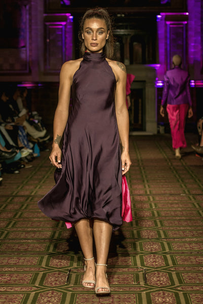Reversible Satin Silk Dress - Vz Collection