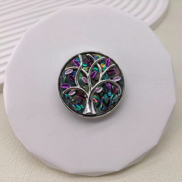 Mother of Pearl Tree of Life Magnetic Brooch