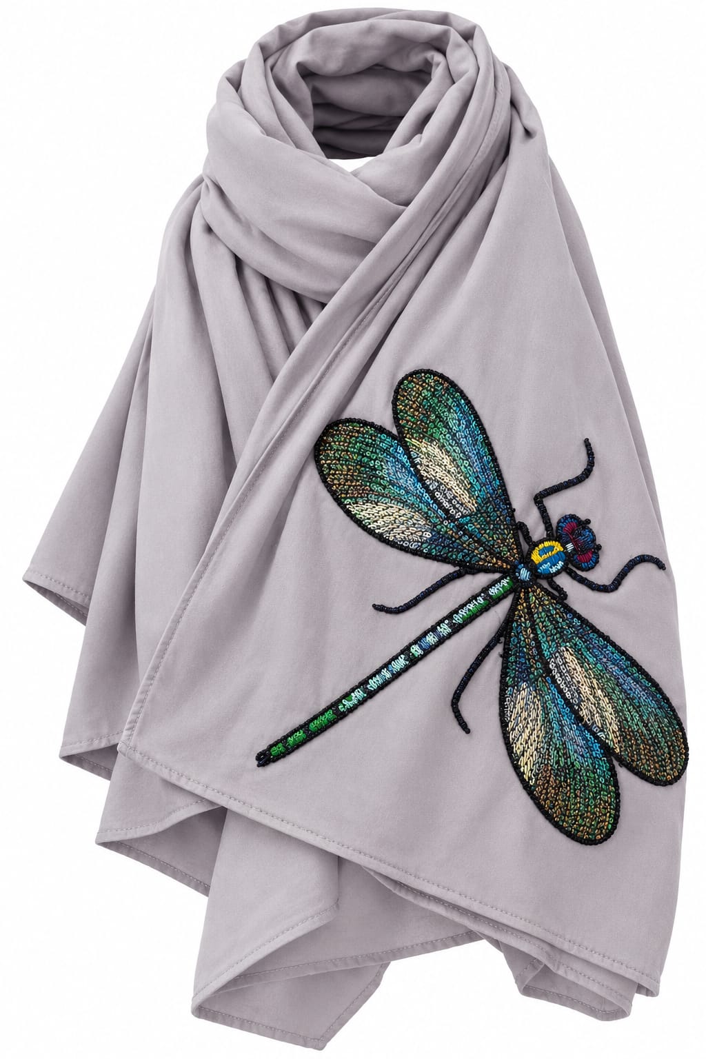 Dragonfly Cotton and Viscose Scarf
