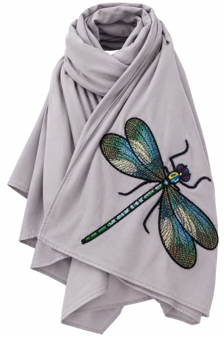Dragonfly Cotton and Viscose Scarf