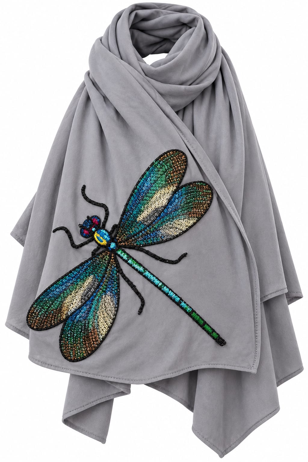 Dragonfly Cotton and Viscose Scarf