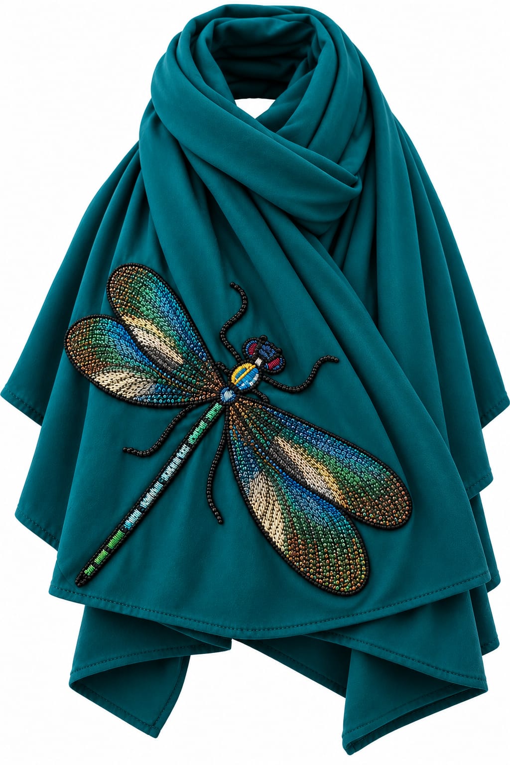 Dragonfly Cotton and Viscose Scarf