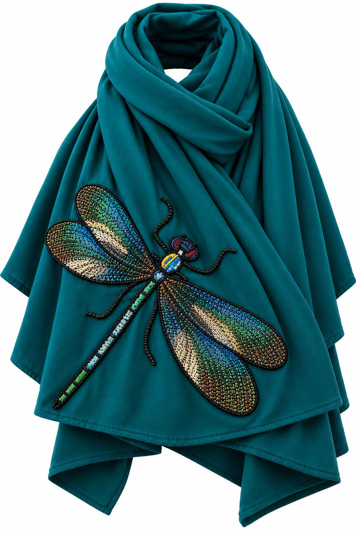 Dragonfly Cotton and Viscose Scarf