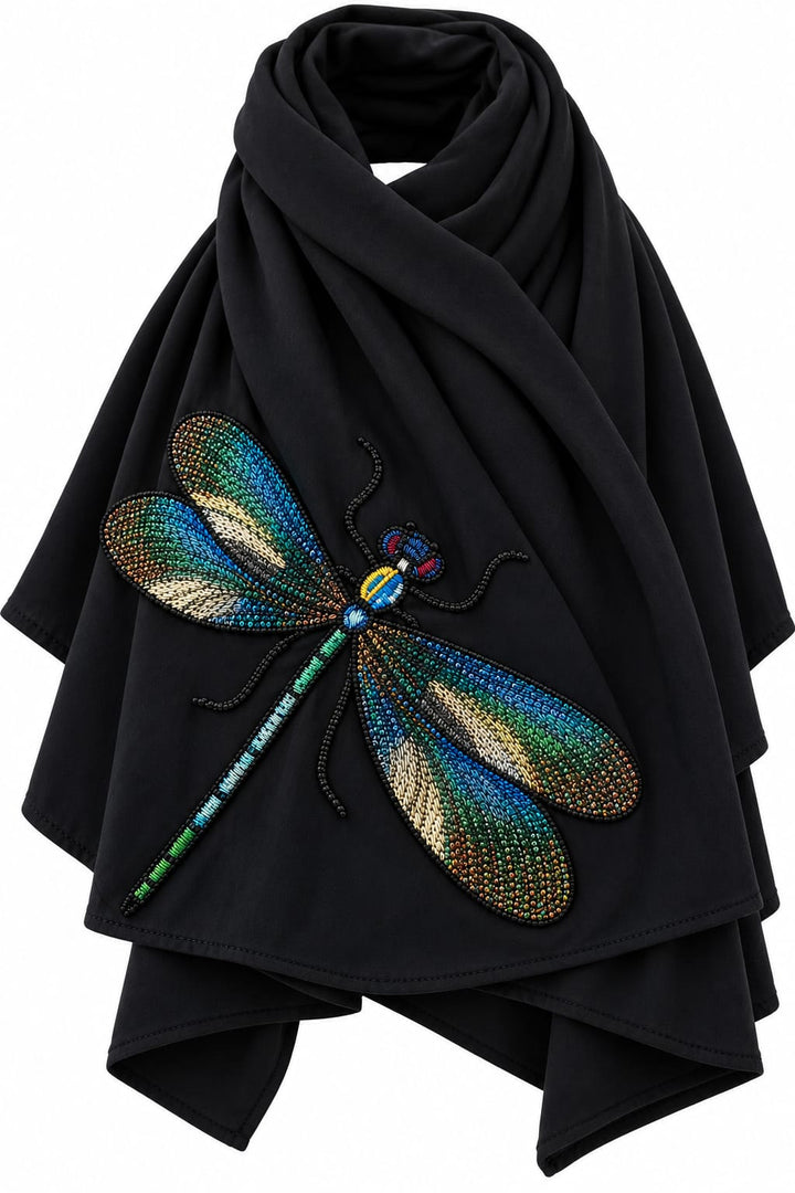 Dragonfly Cotton and Viscose Scarf
