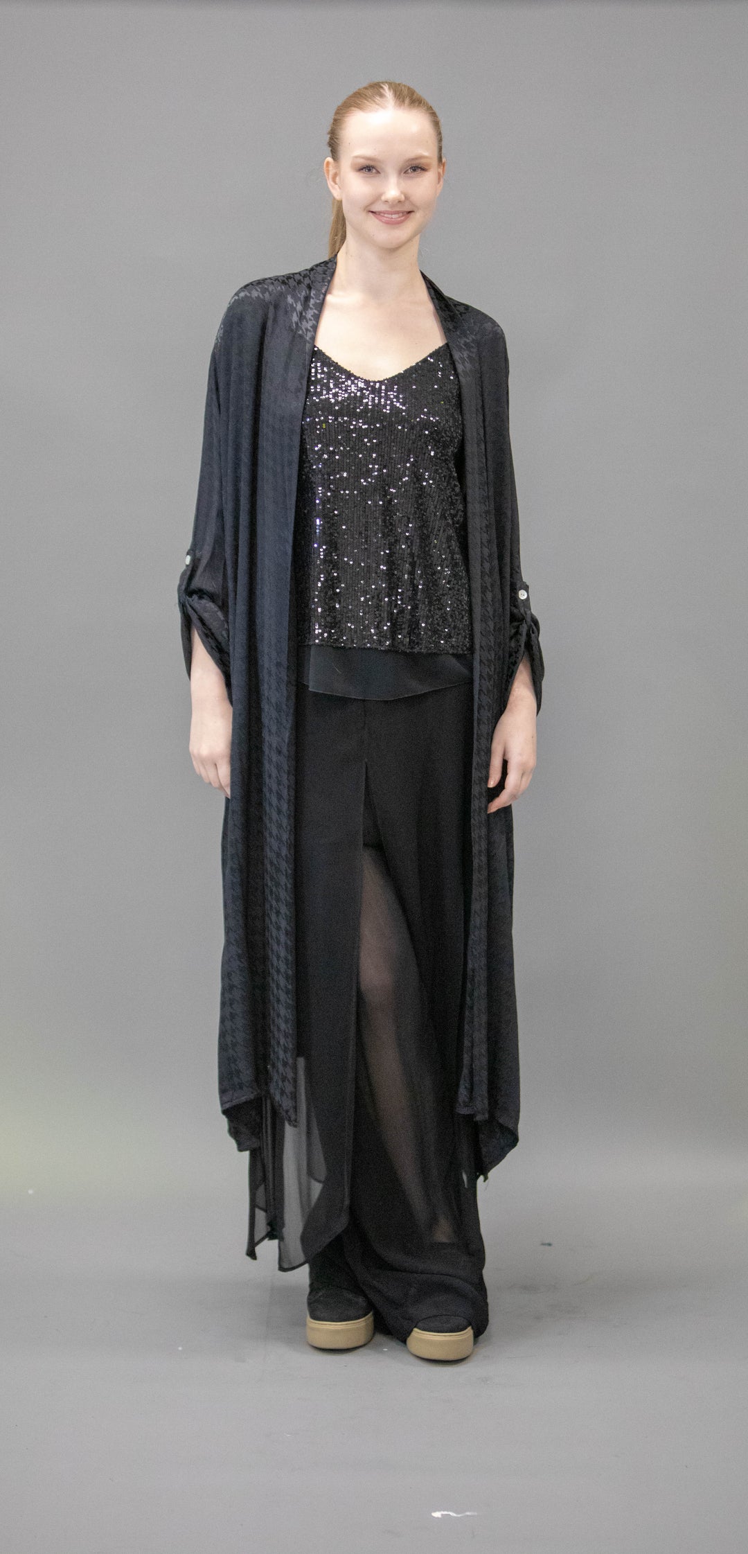 Satin Long Duster/Overlay