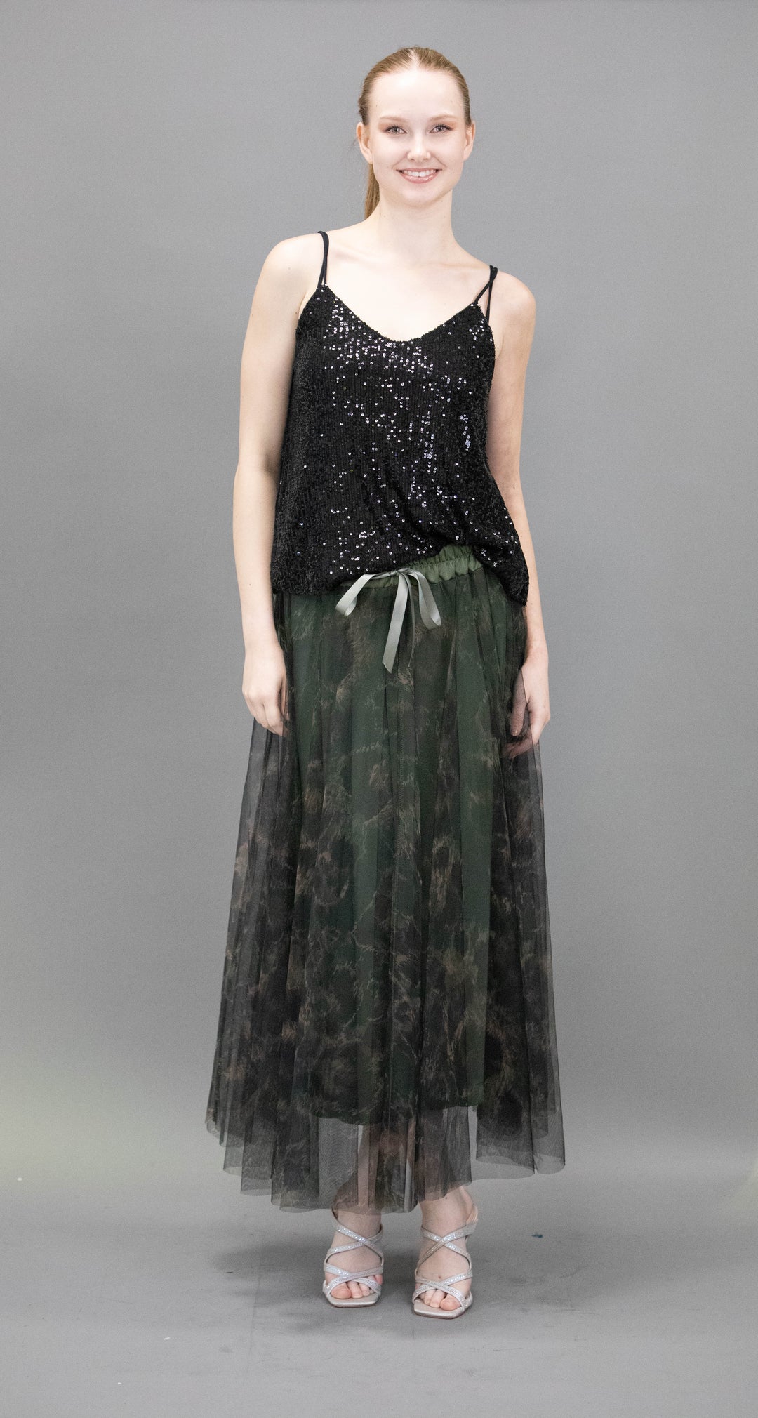Tulle Skirt With Contemporary Pattern