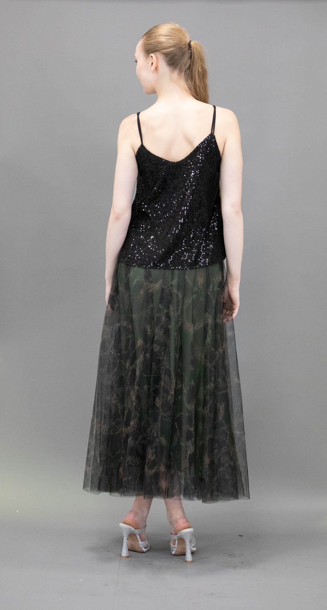 Tulle Skirt With Contemporary Pattern