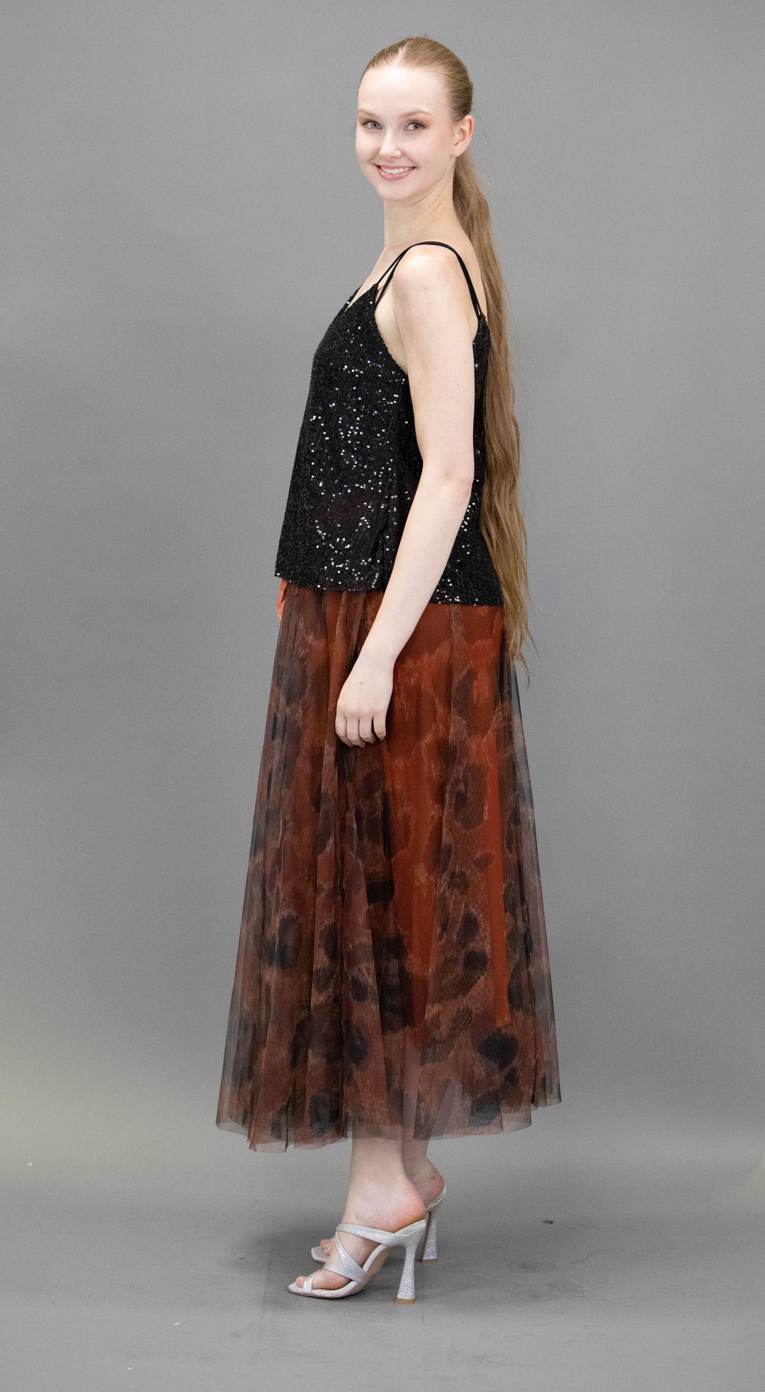Tulle Skirt With Contemporary Pattern