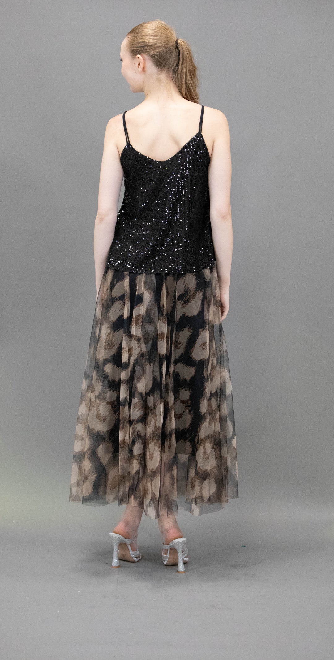Tulle Skirt With Contemporary Pattern