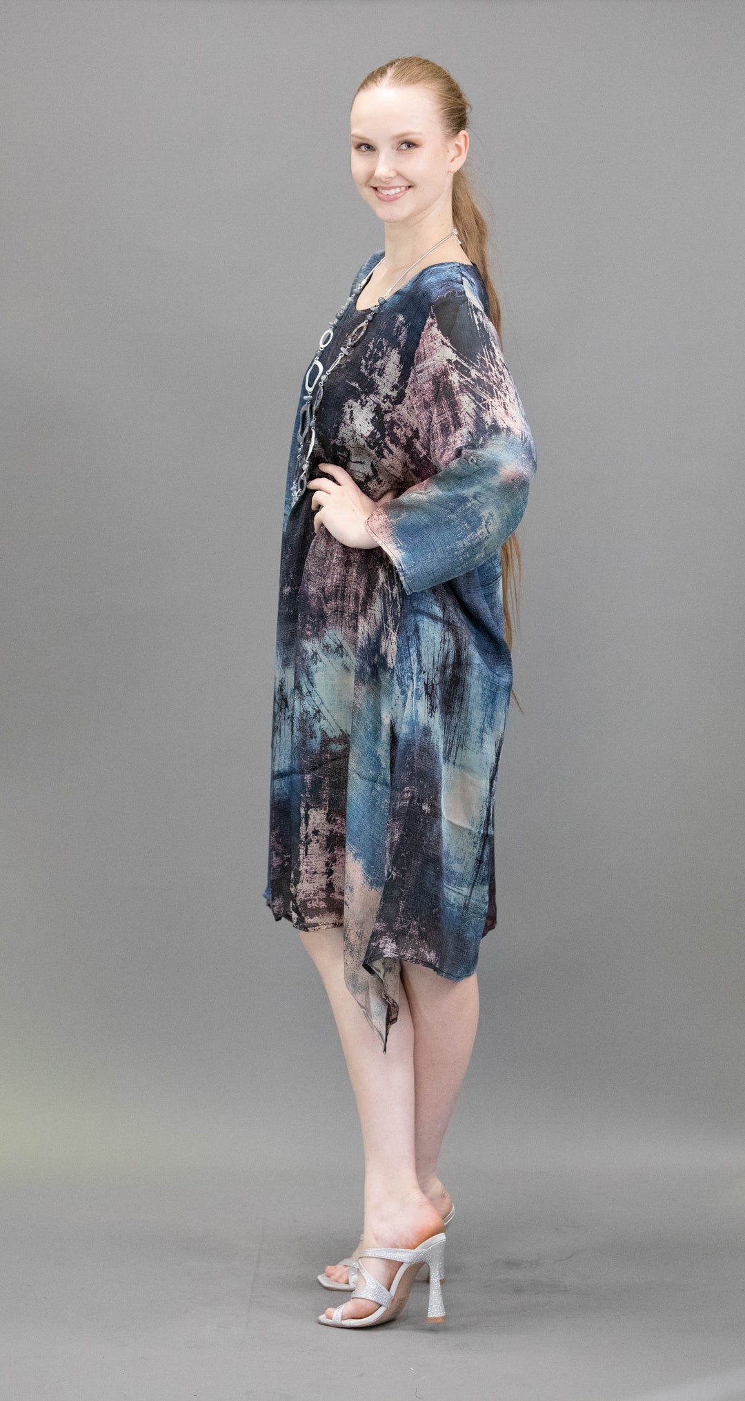 Silk Abstract Pattern Tunic / Dresses - Obsession
