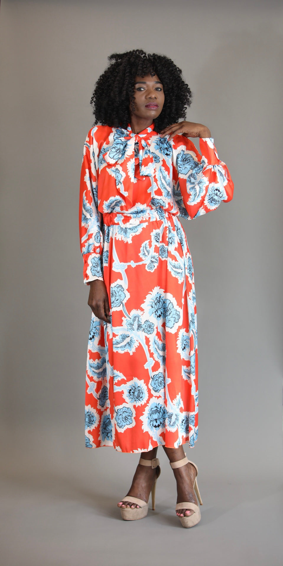 Blooming Dress - Orange