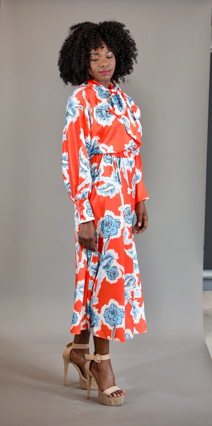 Blooming Dress - Orange
