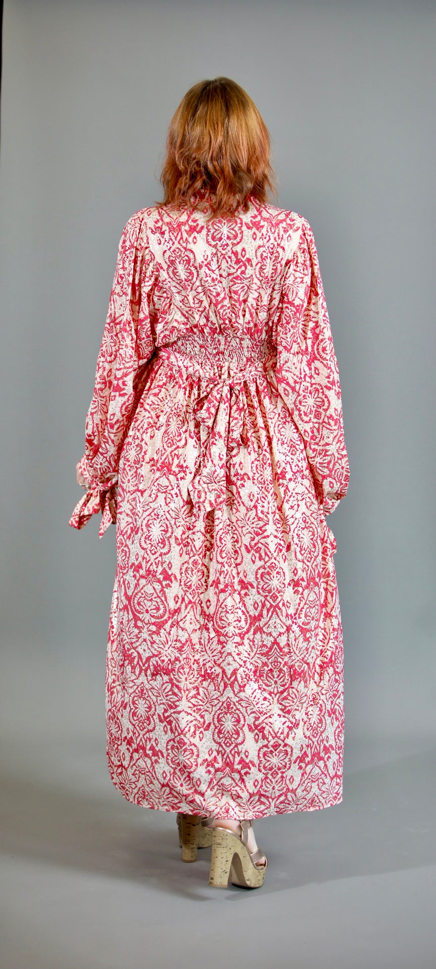 Red Maxi Dress With Sleeves