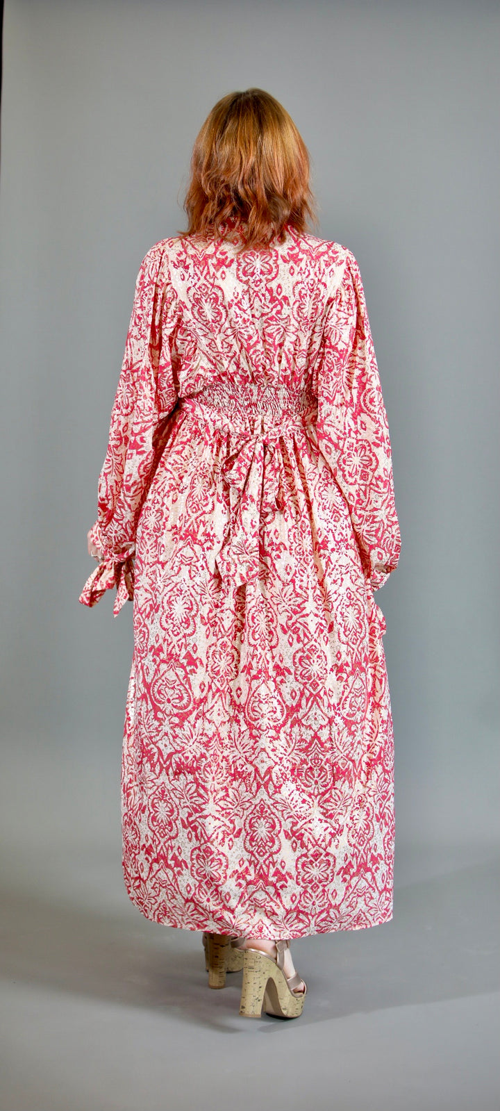 Red Maxi Dress With Sleeves