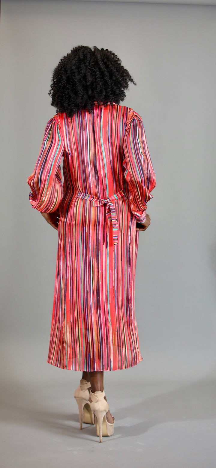 Orange Crepe Silk Dress