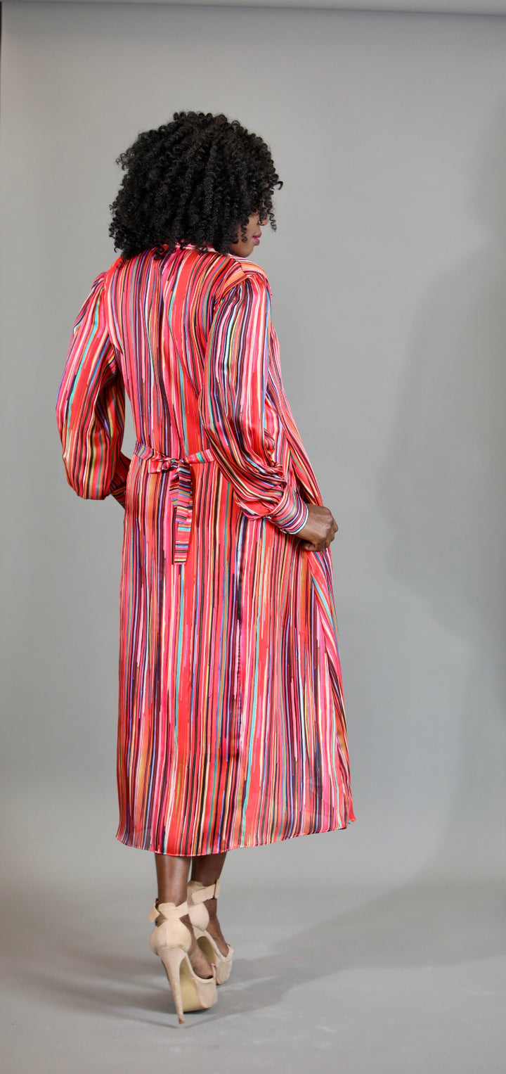 Orange Crepe Silk Dress
