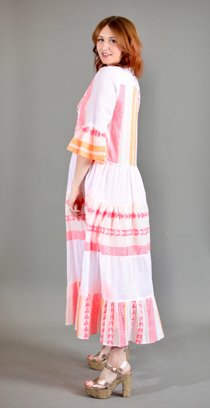 Aztec Print Maxi Dress