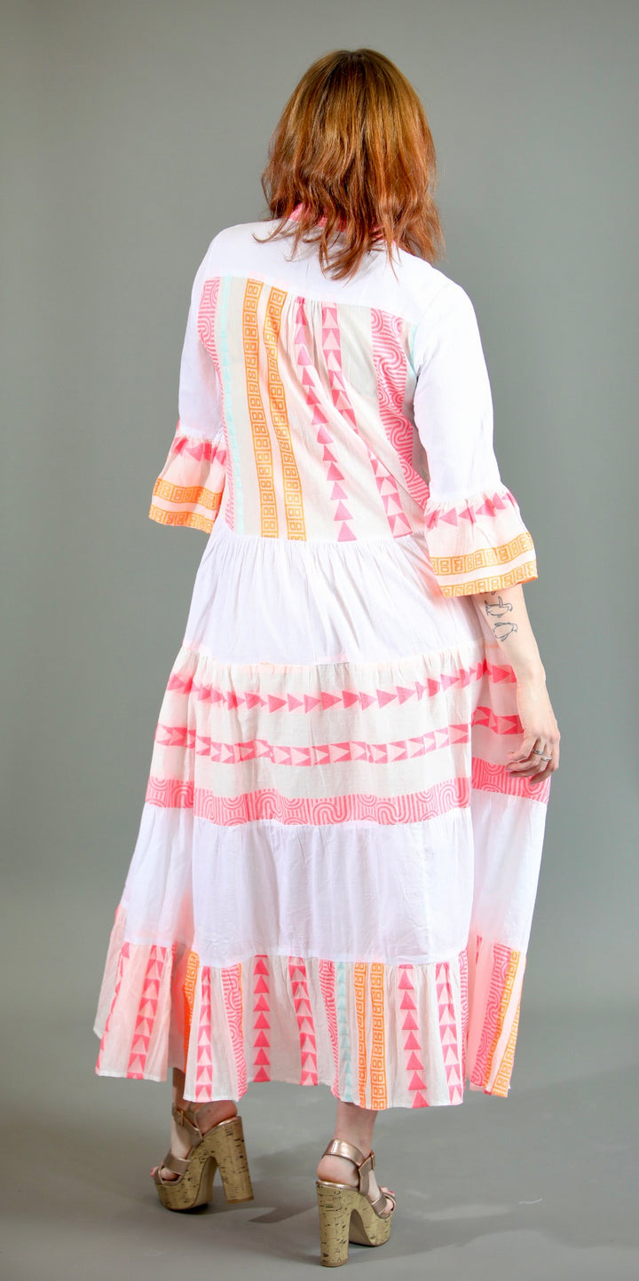 Aztec Print Maxi Dress
