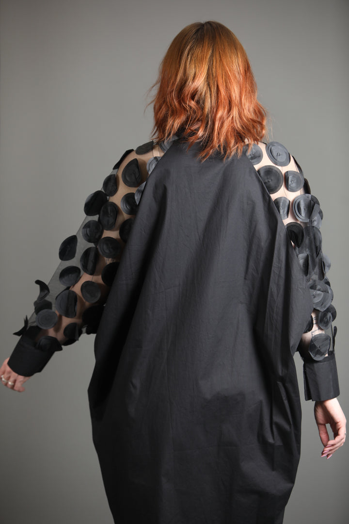 Fun Sleeved Long Cotton Shirt