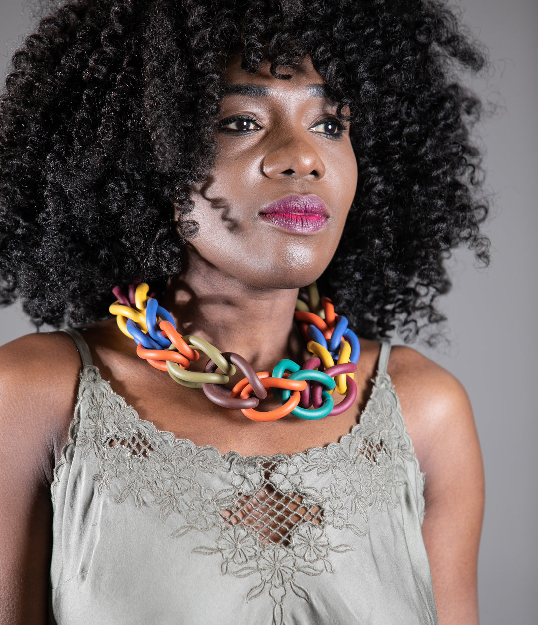 Multi Colour Link Choker