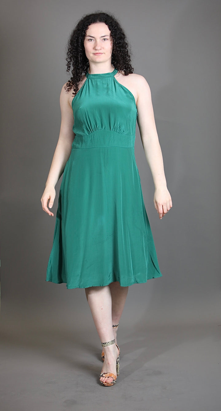 Halter Neck Knee Length Dress