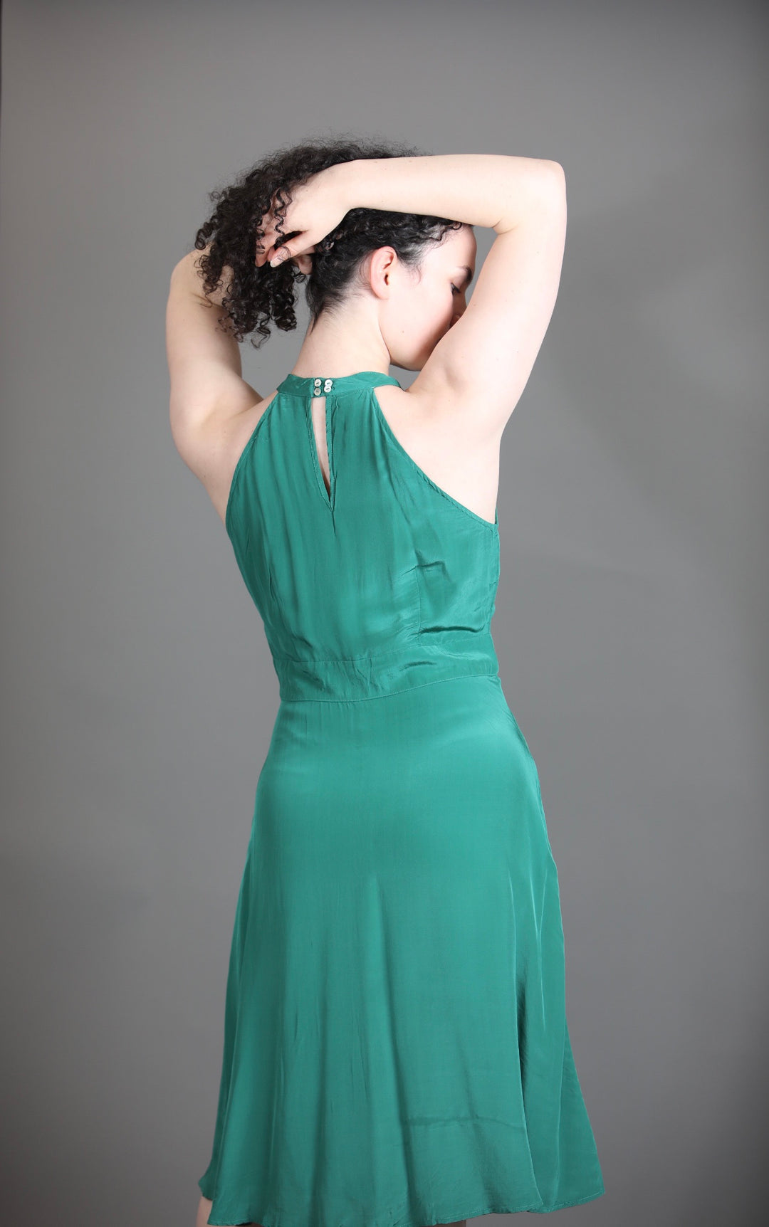 Halter Neck Knee Length Dress
