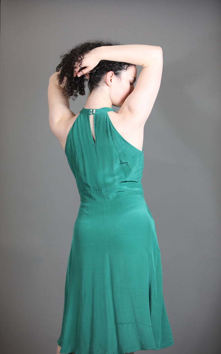 Halter Neck Knee Length Dress
