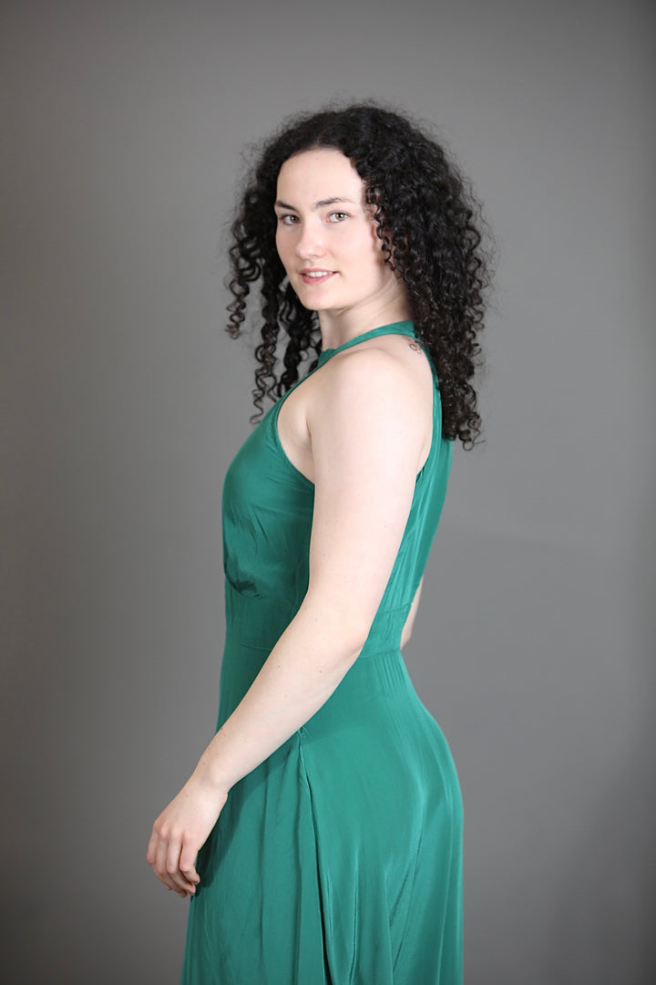 Halter Neck Knee Length Dress