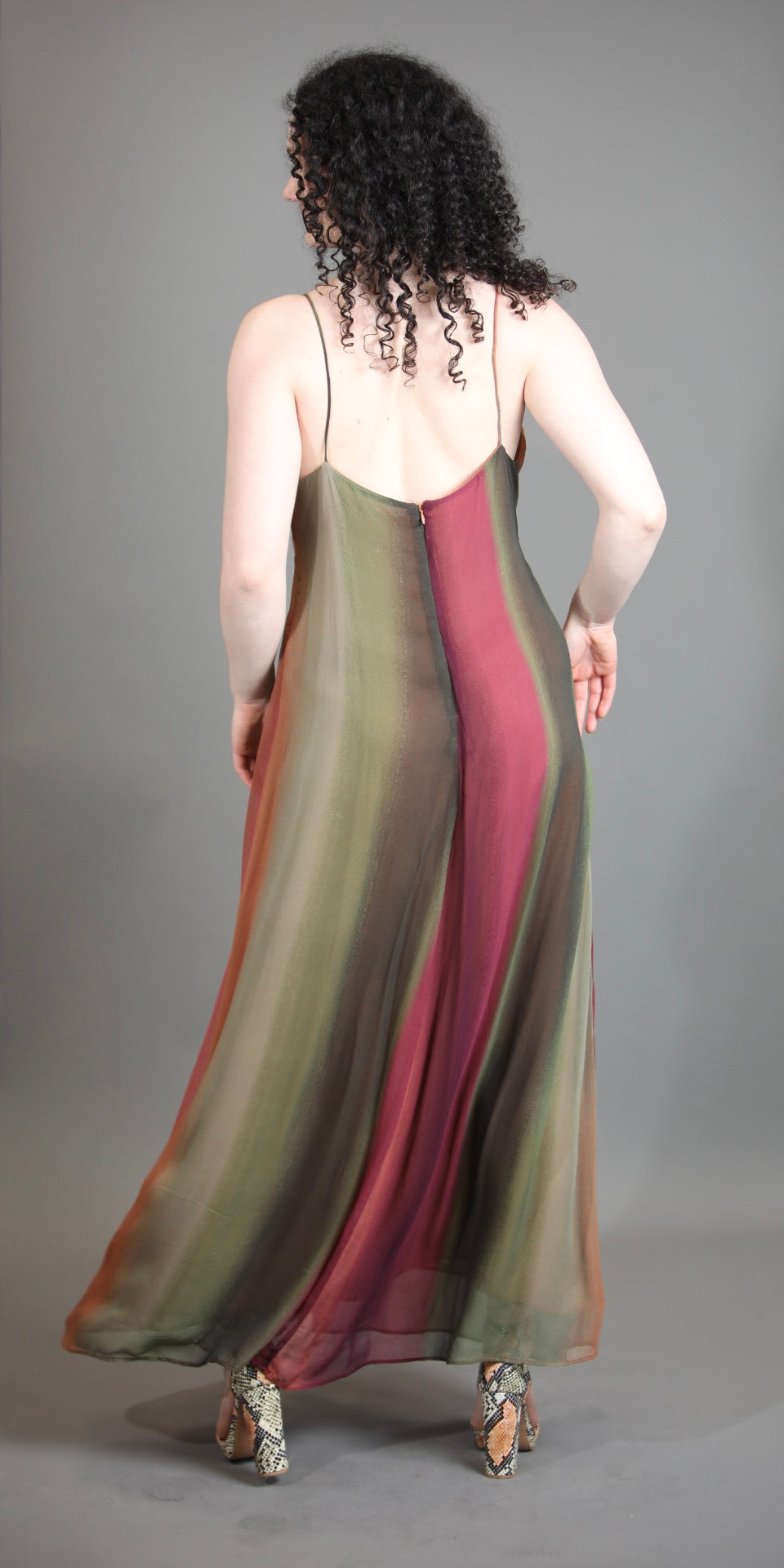 Maxi Dress In Ombre With Stones