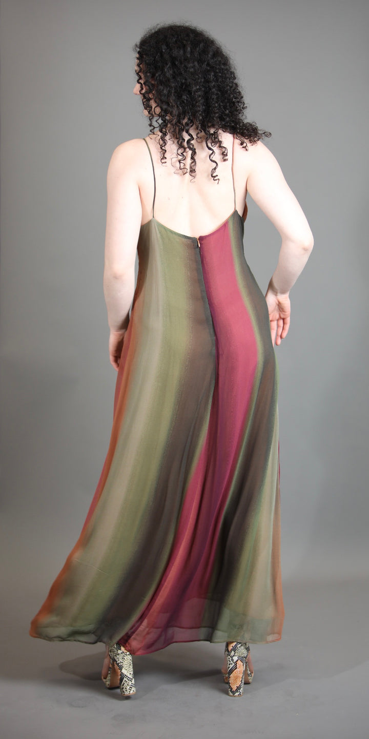 Maxi Dress In Ombre With Stones