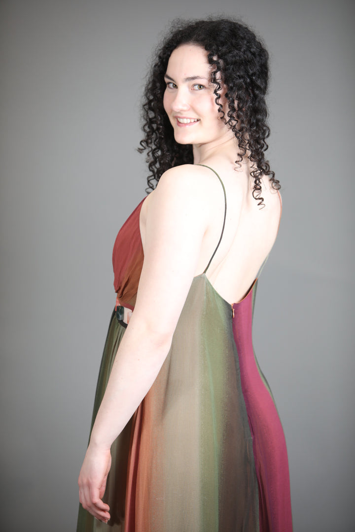 Maxi Dress In Ombre With Stones