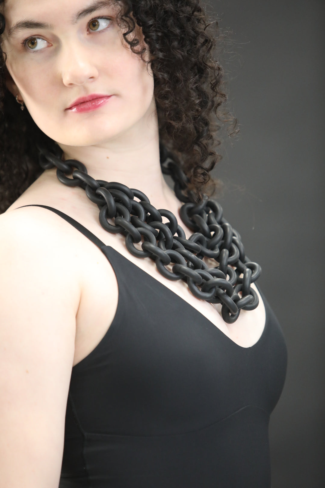 Silicone Statement Necklace with Magnetic Clasp - Vz Collection