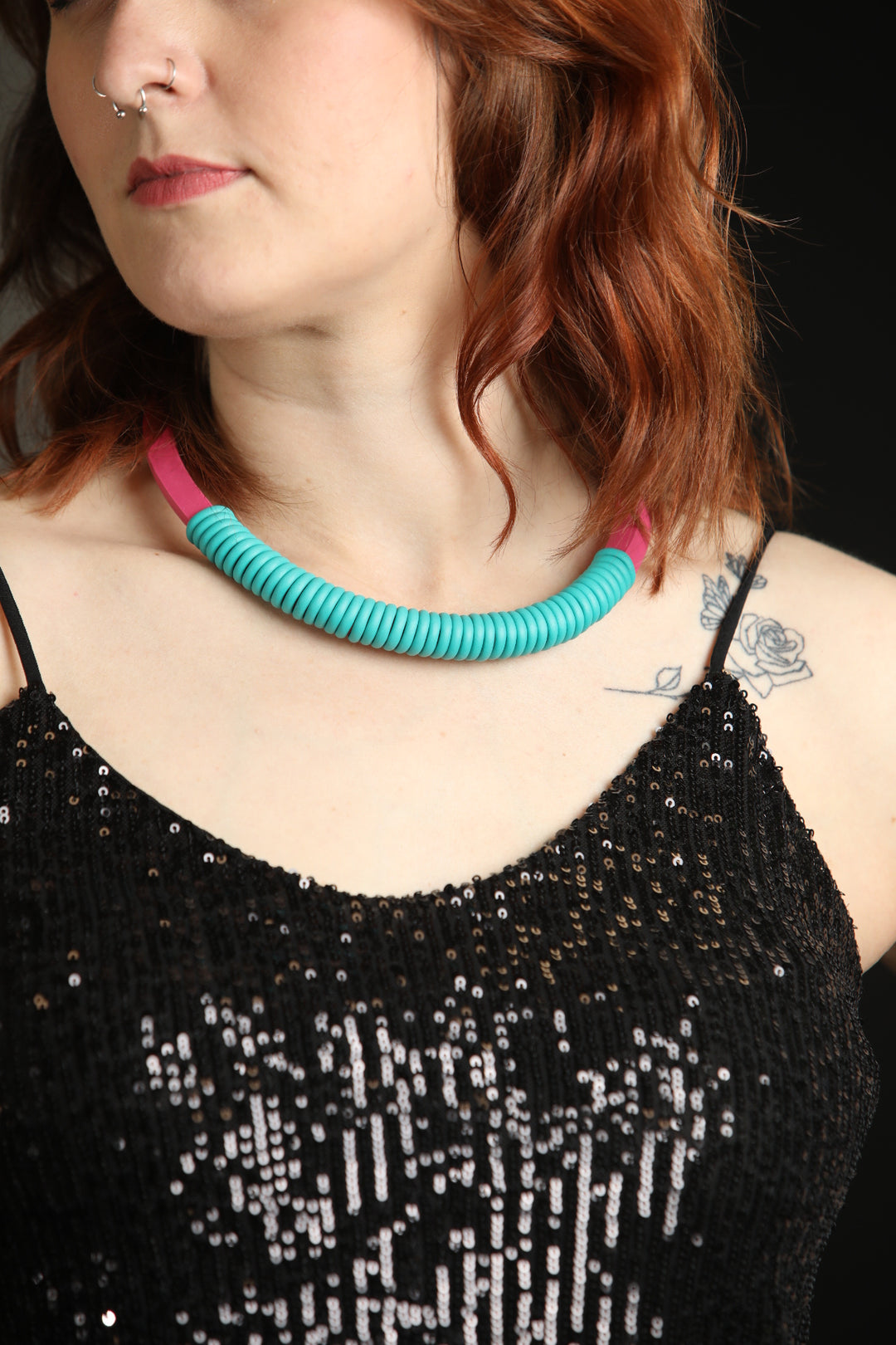 Spiral Rubber Magnet Choker