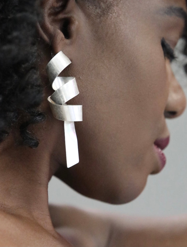 Metal Spiral Earrings