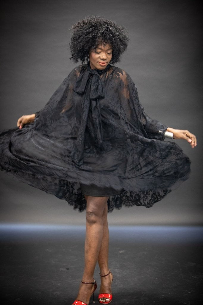 Black Short Lace Dress