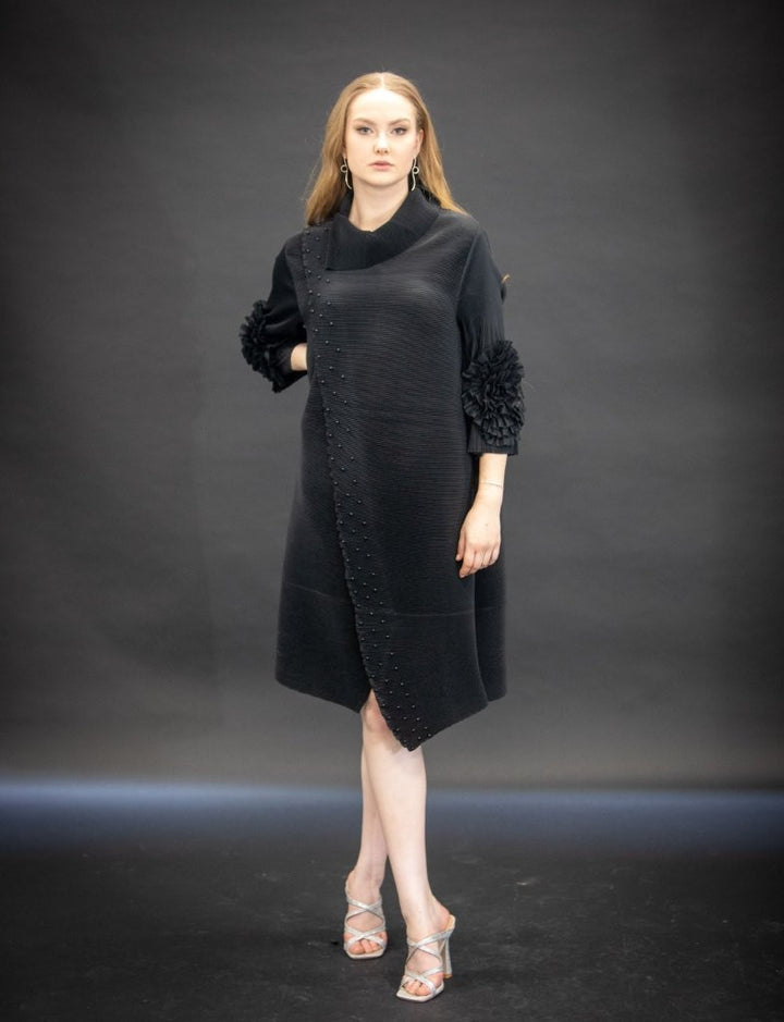 Black Plisse Dress