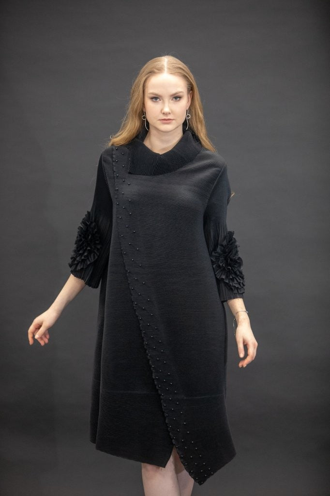 Black Plisse Dress